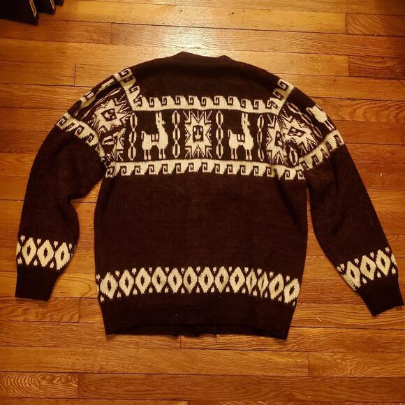 Womens small alpaca knit cardigan - Picture 2 of 4